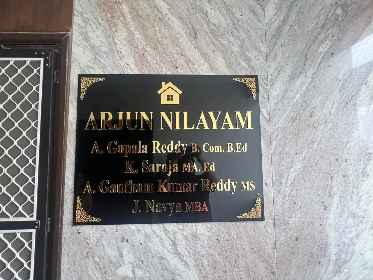 Name Plates made by Universal Enterprises