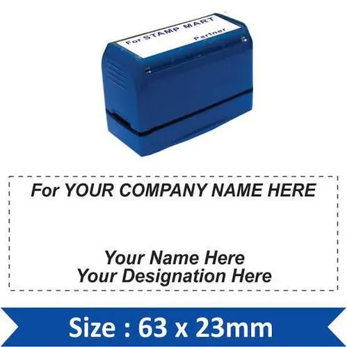 Pre-Ink Stamp — 63 × 23 mm — Stamps & Seals by Universal Enterprises